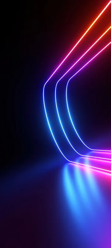 Neon Light Abstract Phone Wallpaper 4K