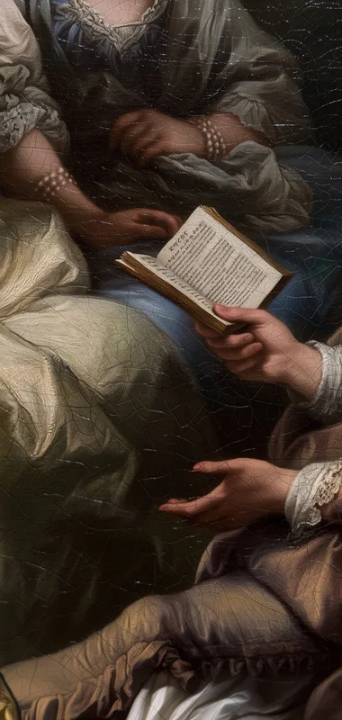Close-Up of Hands Holding an Open Book
