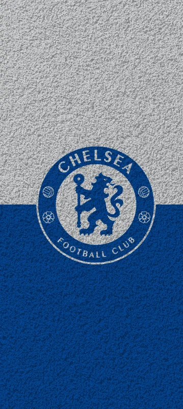 Aesthetic Chelsea FC Crest – Blue and Silver Texture Mobile Background HD