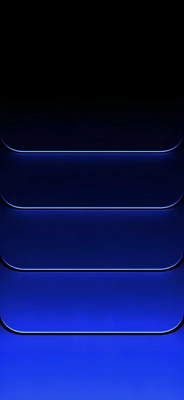 Layered Blue Gradients with Smooth Curves