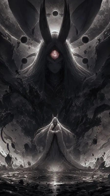 Anime Black and White Wallpaper