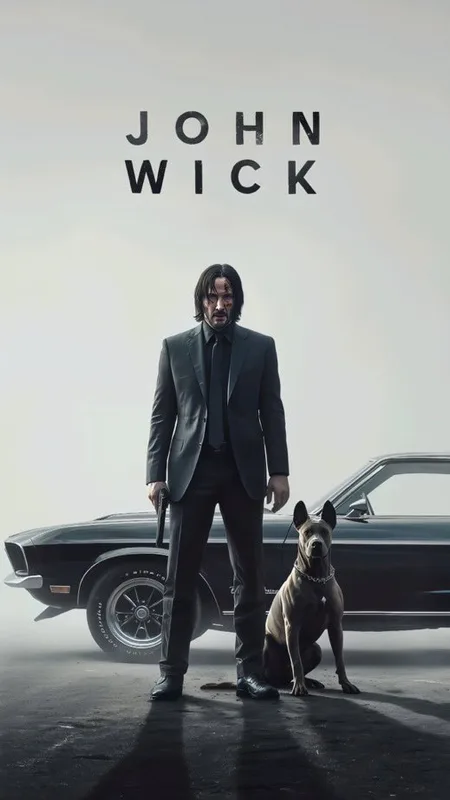 John Wick and Dog Wallpaper