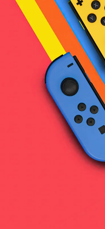 Blue Nintendo Switch Controller on a Bright Background
