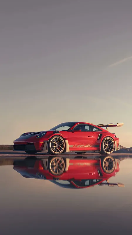 Porsche GT3R Red Sports Car 
