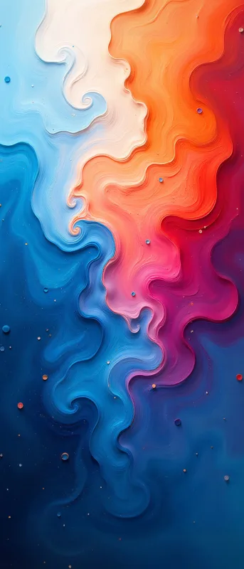 Swirling Abstract Patterns in Vibrant Colors