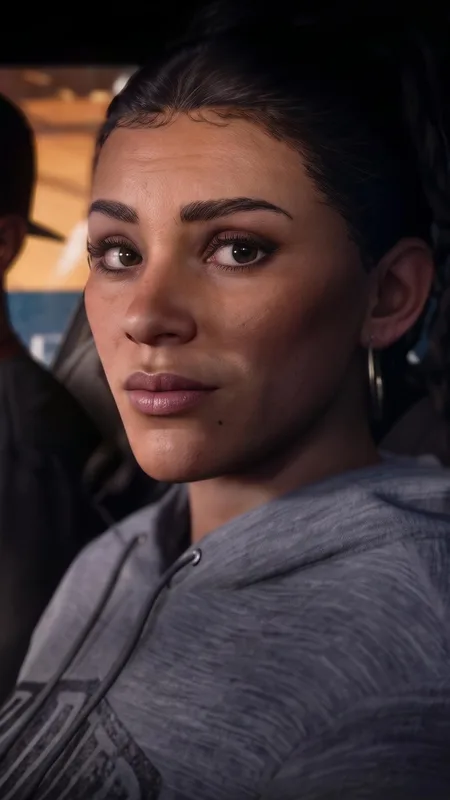 GTA VI Protagonist Lucia High Detail Portrait – High Resolution Smartphone Wallpaper
