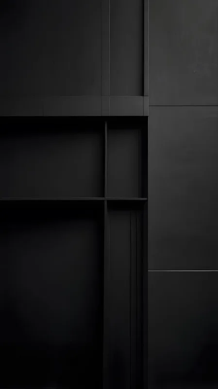 Abstract Geometric Black Mobile Background