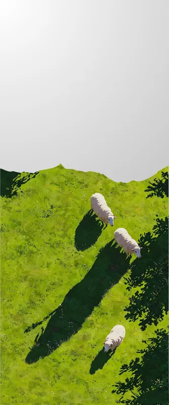 Sheep and Grass