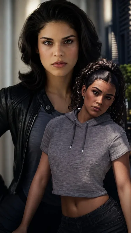 Grand Theft Auto VI Lucia Leather Jacket & Crop Top – Mobile Background HD