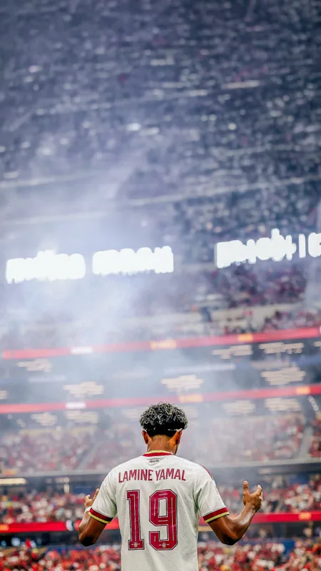 Lamine Yamal Spain Celebration FIFA World Cup 2026 Phone Wallpaper 4K