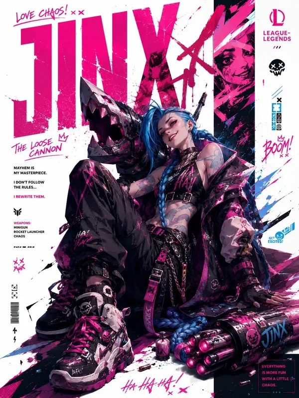 Jinx Anime Mobile Wallpaper