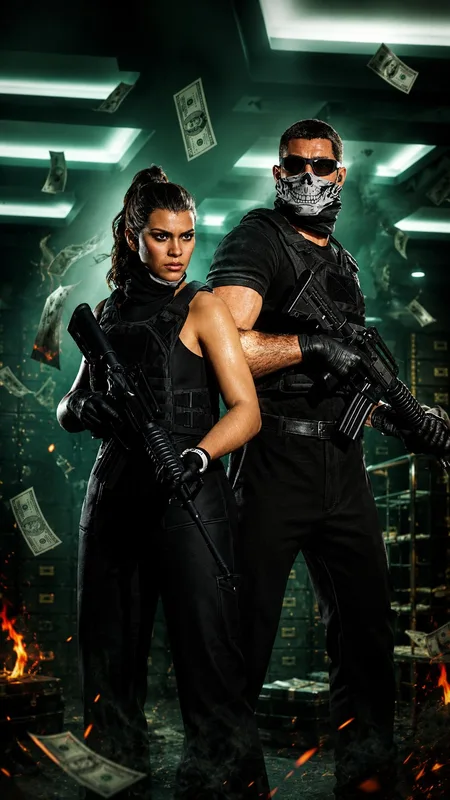 Grand Theft Auto VI Lucia & Jason Tactical Robbery – Mobile Background HD