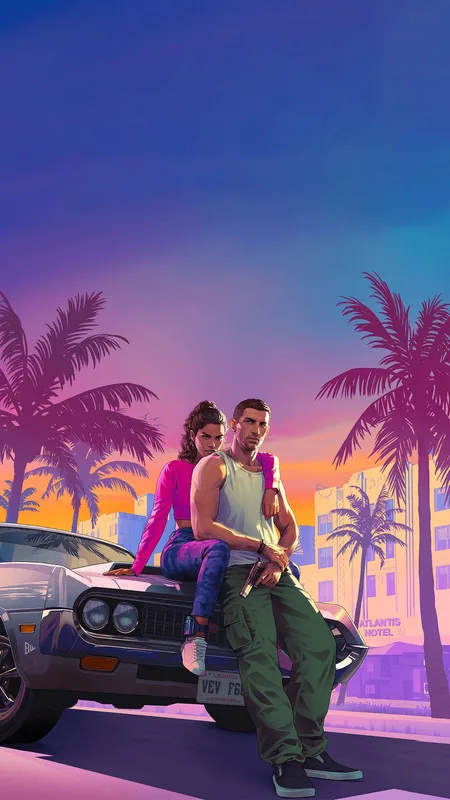 Jason Duval & Lucia Caminos Mobile Wallpaper GTA 6 