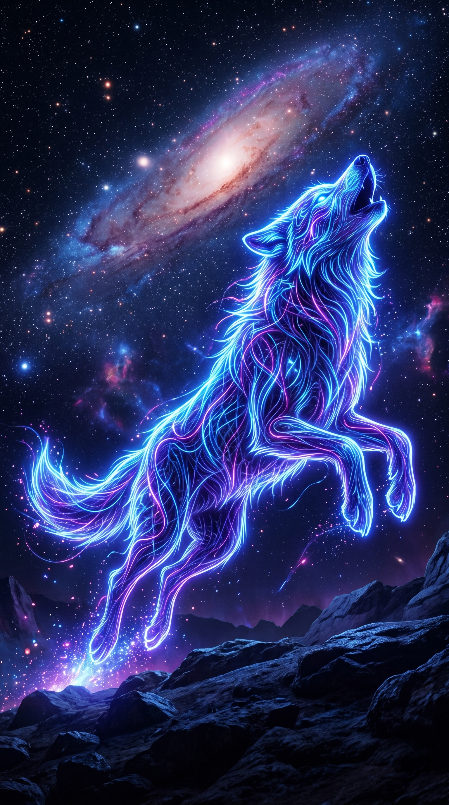 Wolf Neon Style