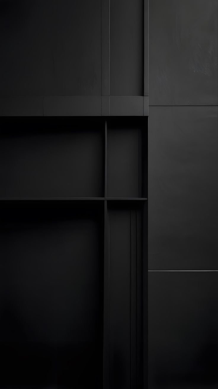 Abstract Geometric Black Mobile Background