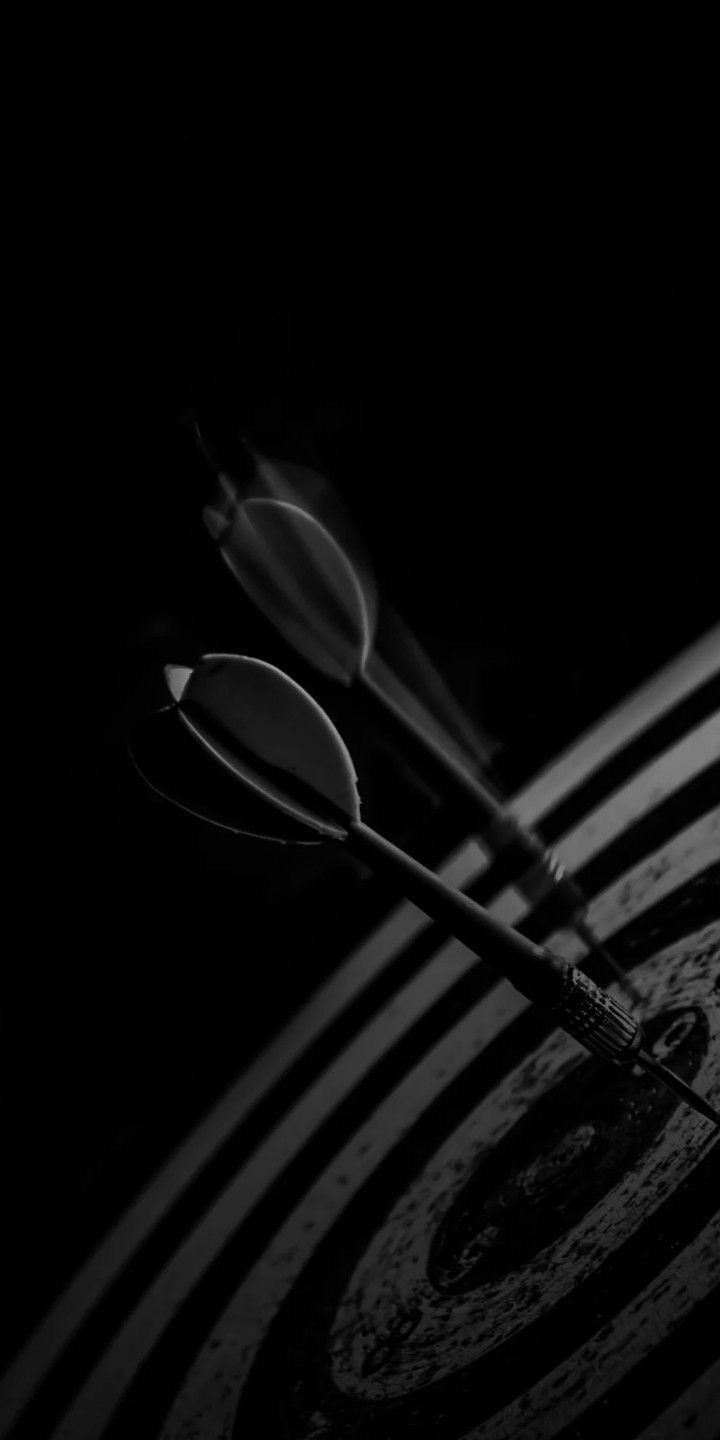 Clean Pitch Black Darts Mobile Background