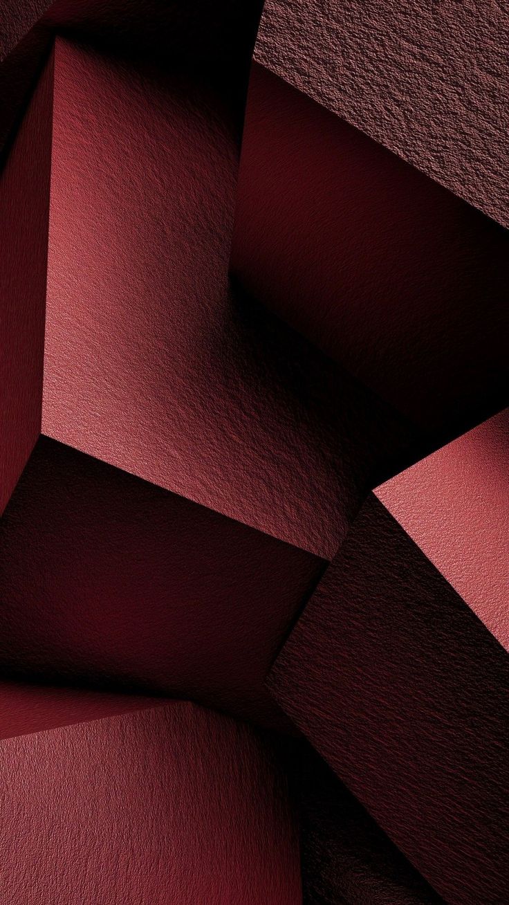 Abstract Geometric Burgundy Phone Wallpaper 4K