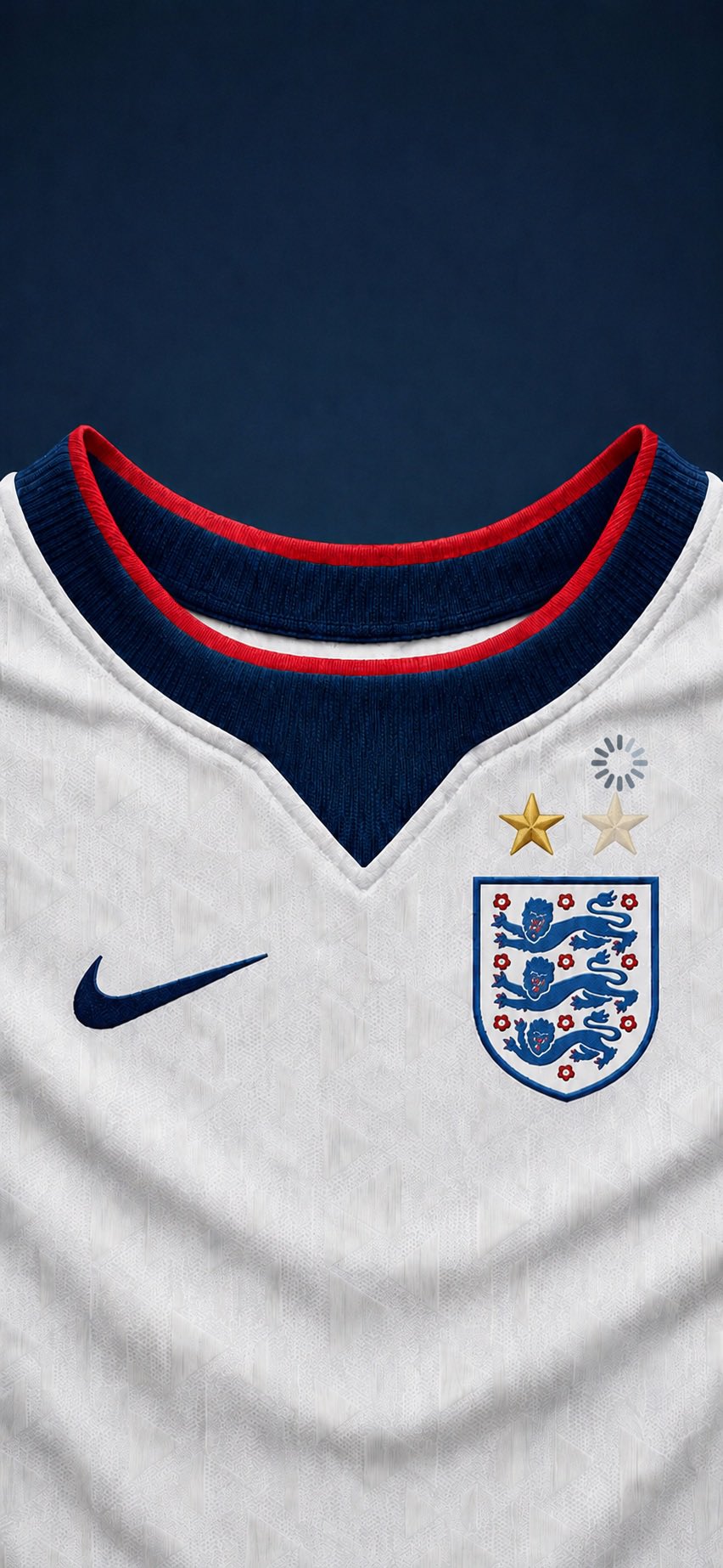 World Cup 2026 England Football Concept Art with Textured Fabric 