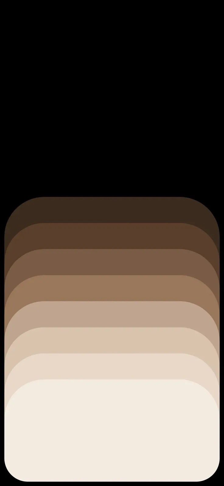 Minimalist Brown Gradient Layered Phone Wallpaper 4K