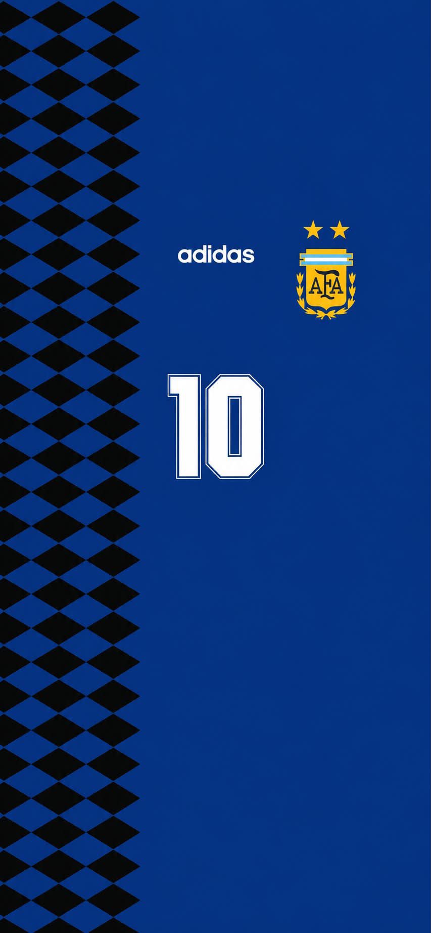 Argentina Blue Diamond Pattern Jersey FIFA World Cup 2026 Wallpaper