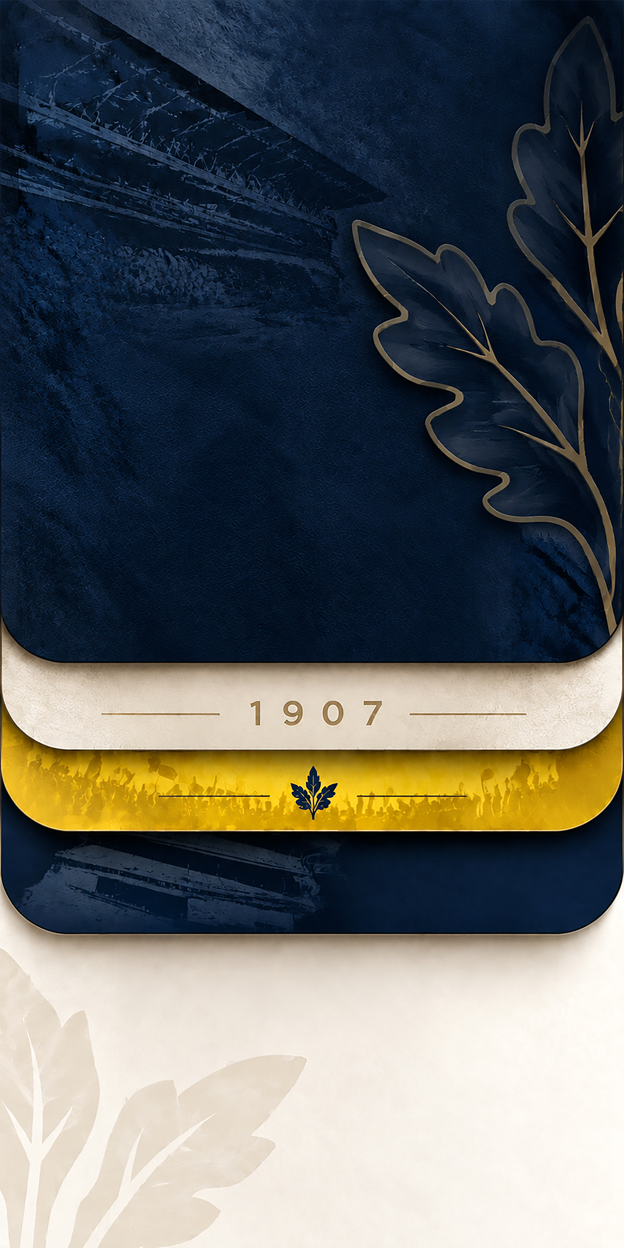 Fenerbahçe Themed Design with Yellow and Blue Elements