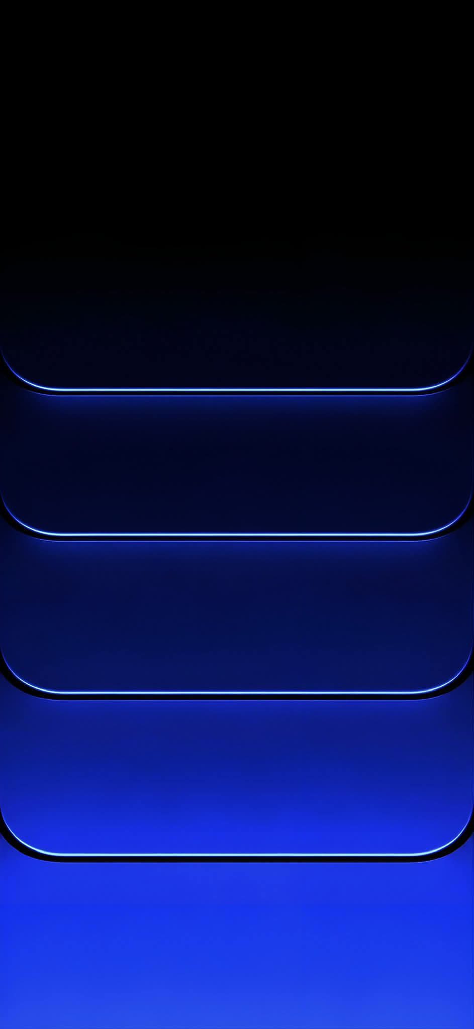 Layered Blue Gradients with Smooth Curves